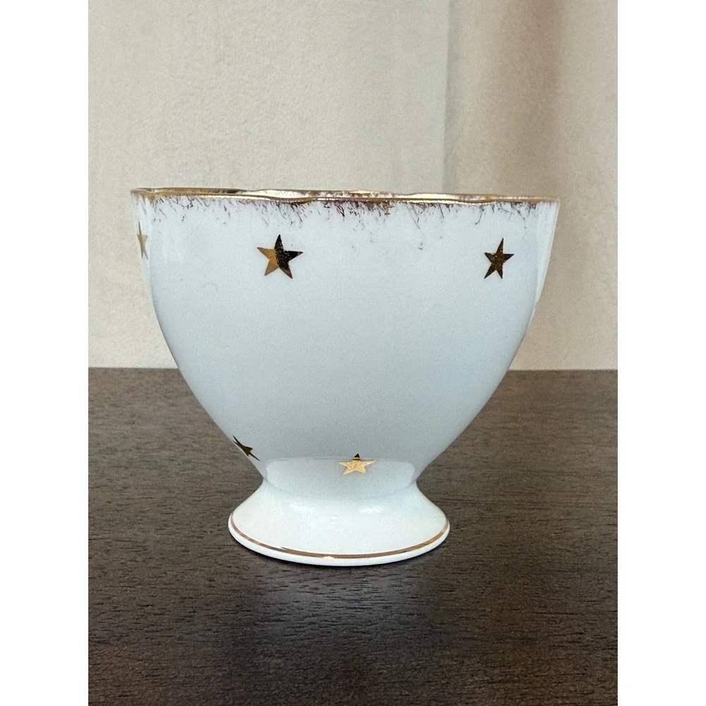 Vintage Piccadilly Bone China Masonic Eastern Star Footed Pedestal Teacup 2 3/4